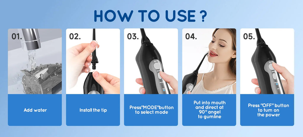 Electric Toothbrush and Water Flosser Oral Care Combo
