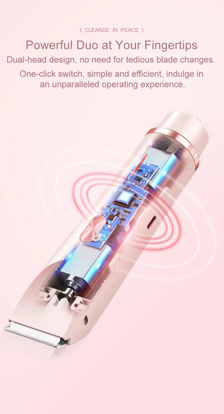 Electric Waterproof Shaver for Women Bikini and Body Hair Removal - 14
