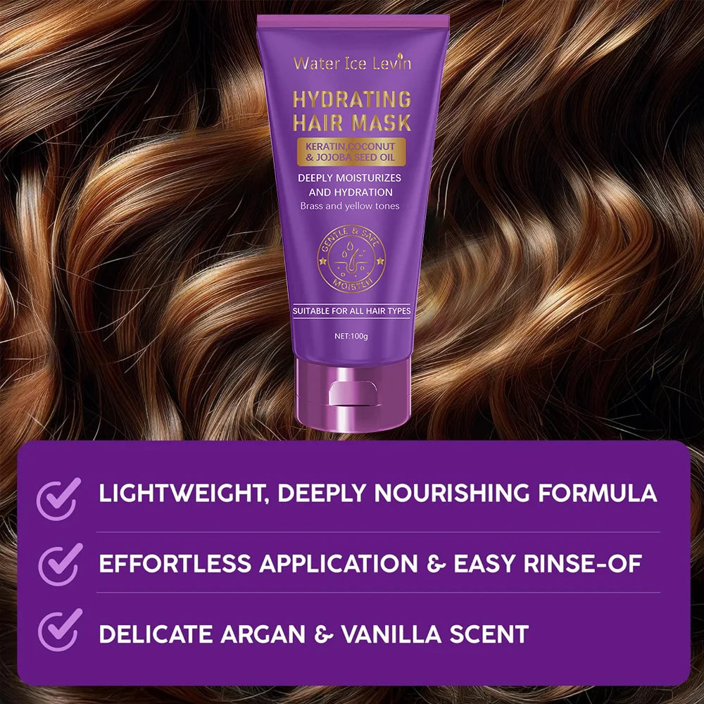 Keratin Purple Hair Mask 100g Deep Conditioning Treatment
