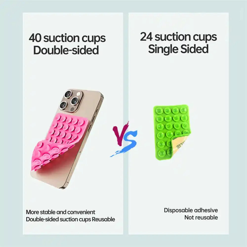 Silicone Suction Cup Phone Mount for Hands-Free Selfies & Videos