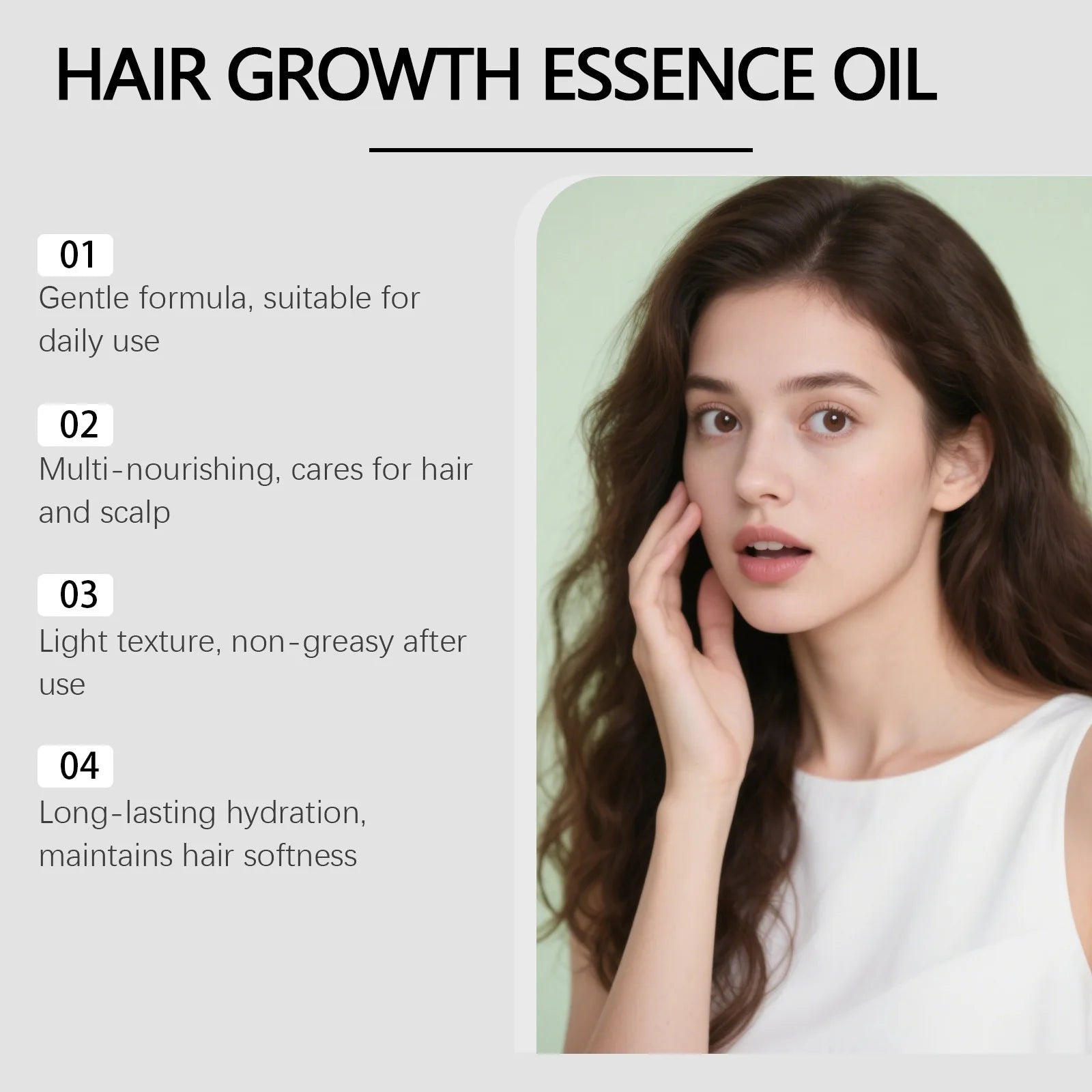 Rosemary Amino Acid Hair Shampoo 100ml Oil Control Scalp Cleanser