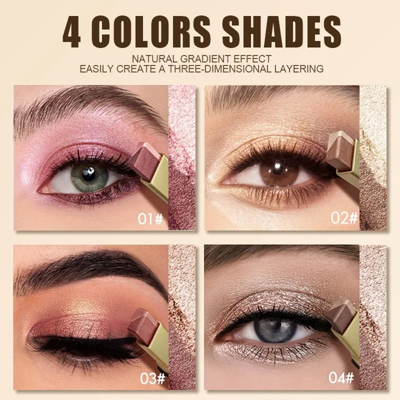 Dual Tone Eyeshadow Stick Gradient Shimmer Makeup Pen - 4