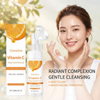 Vitamin C Brightening Facial Cleanser with Exfoliating Brush