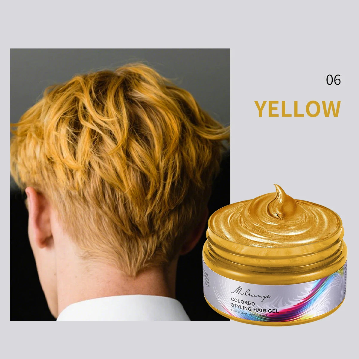 Molianji Disposable Instant Color Hair Styling Gel 100ml