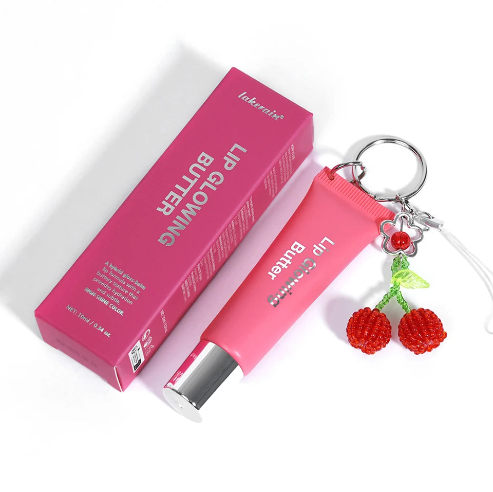 Hydrating Lip Gloss with Keychain for On-the-Go Shine - 18