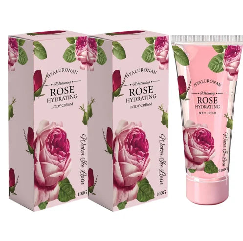 Water Ice Levin Rose Body Cream Hydrating Firming Moisturizer