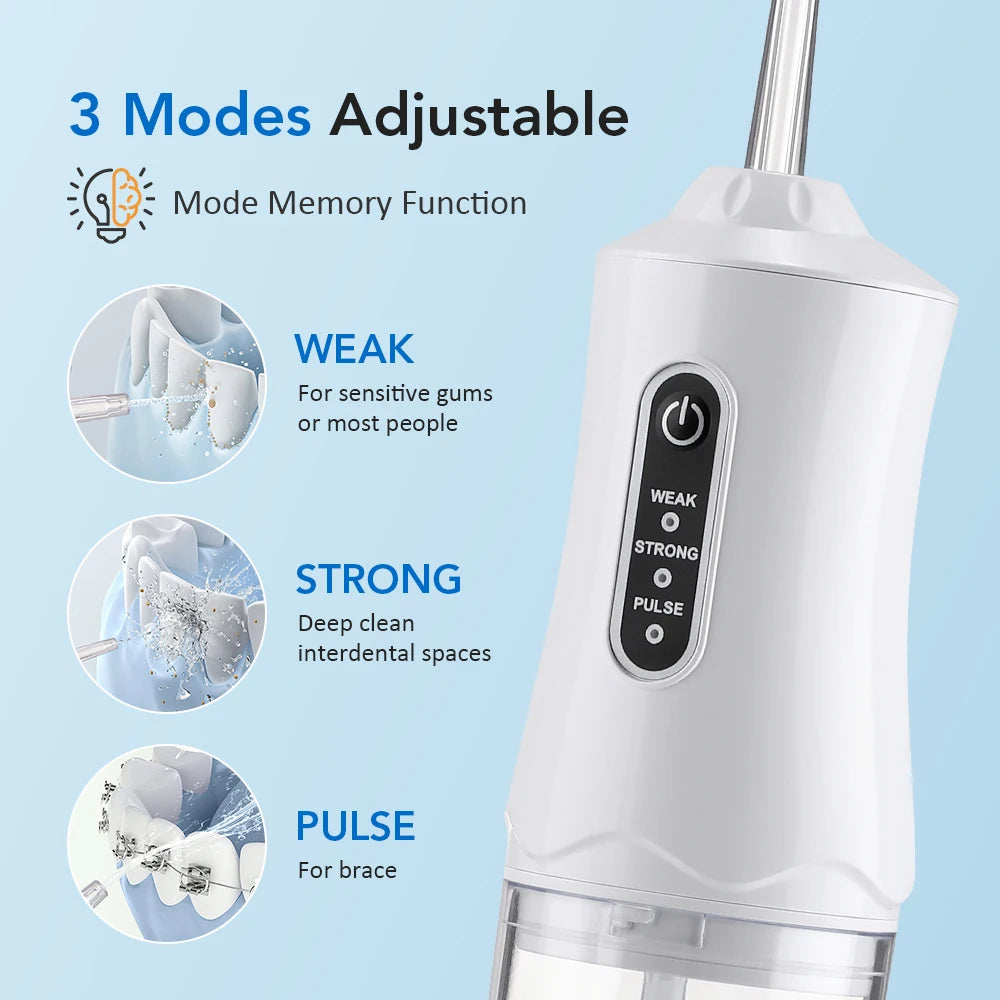 Portable Cordless Water Flosser for Teeth Cleaning