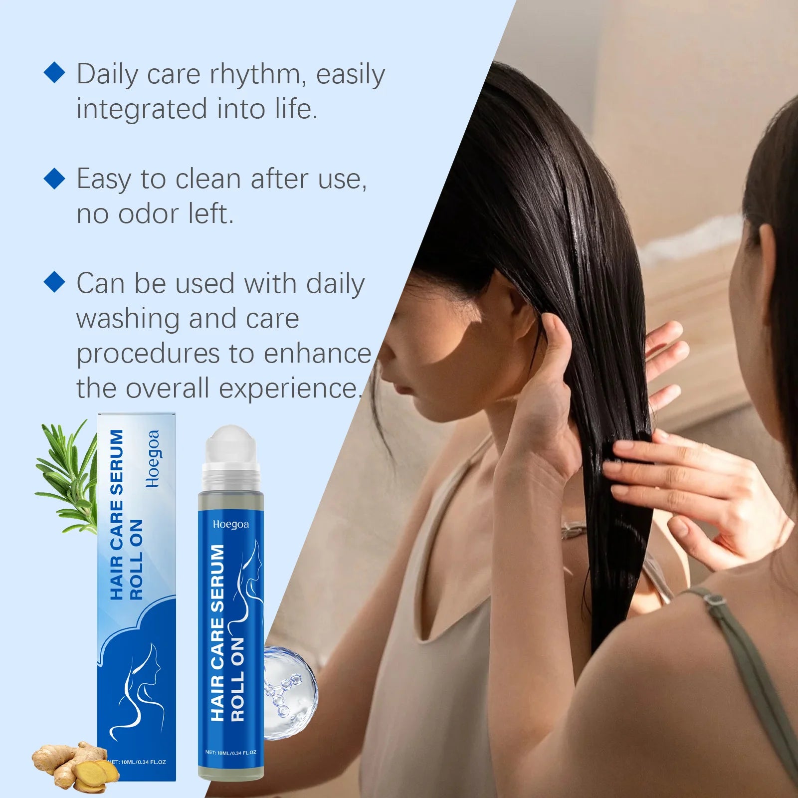 Rosemary Scalp Nourishing Hair Growth Serum Roller - 6