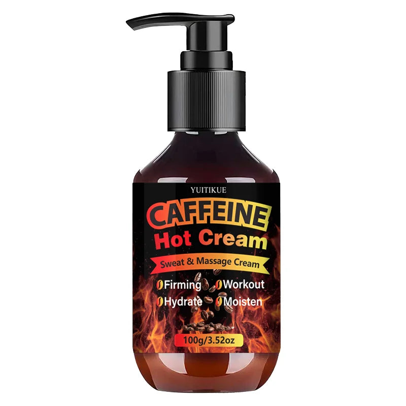 Yuitikue Caffeine Hot Cream Firming Sweat and Workout Body Massage Gel