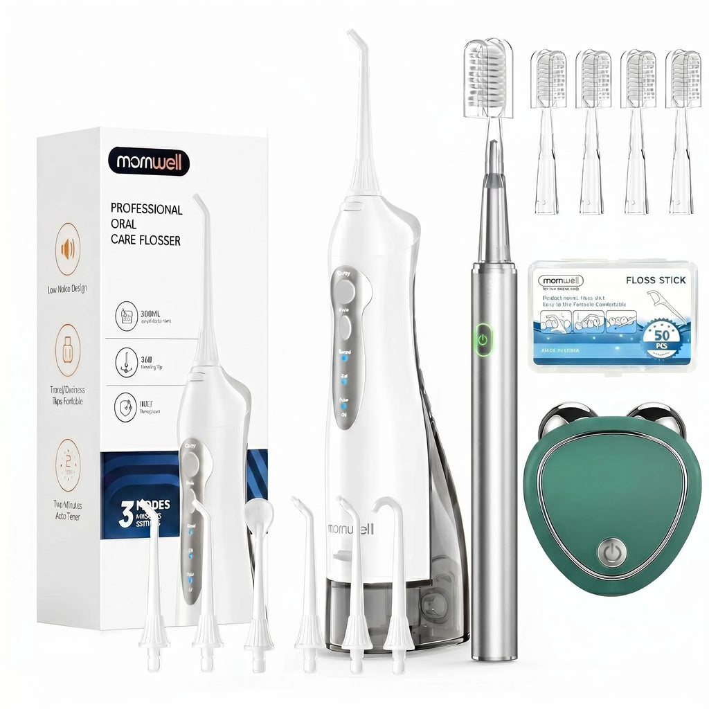 Professional Oral Care Kit with Water Flosser and Electric Toothbrush