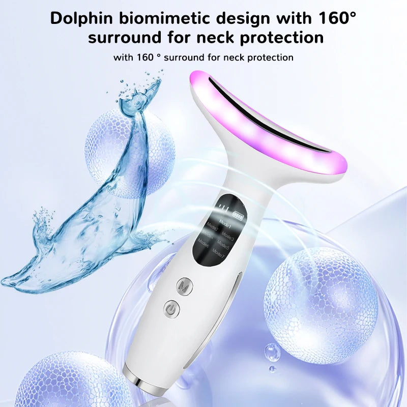 7-Color LED Neck and Face Lifting Massager