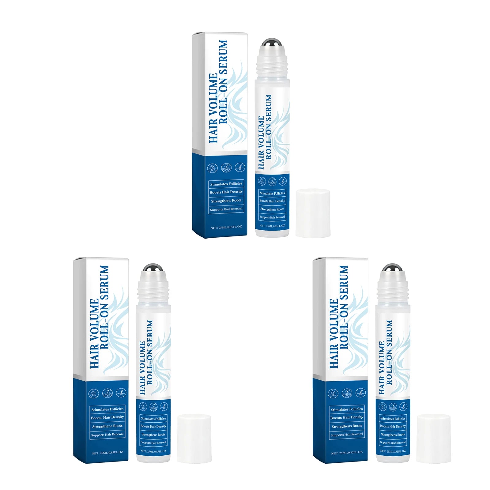 Rosemary Oil Hair Volume Roll On Serum for Scalp Follicle Stimulation