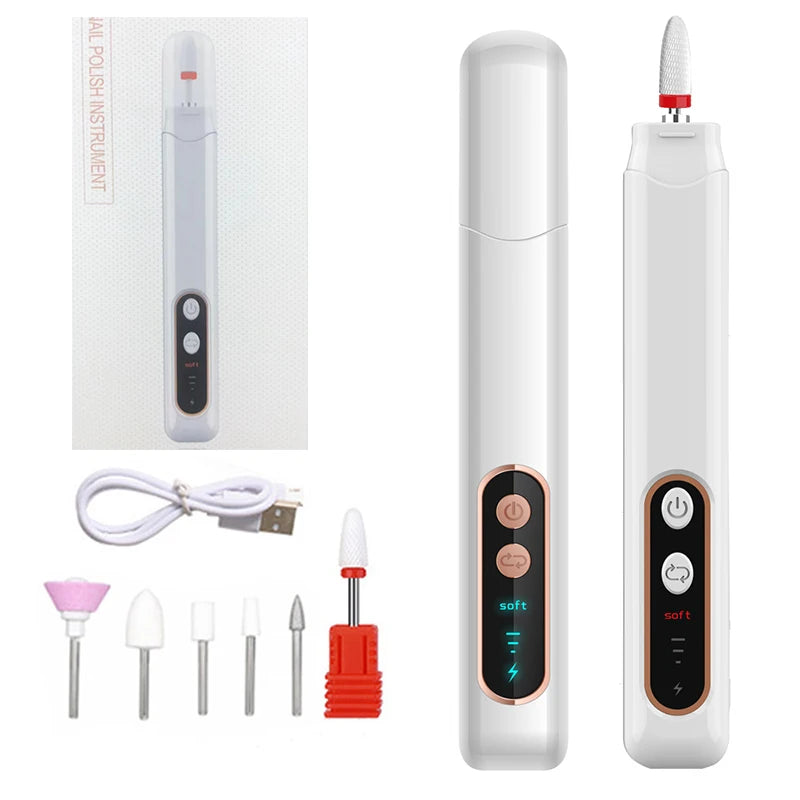 Cordless Electric Nail File and Manicure Drill Set