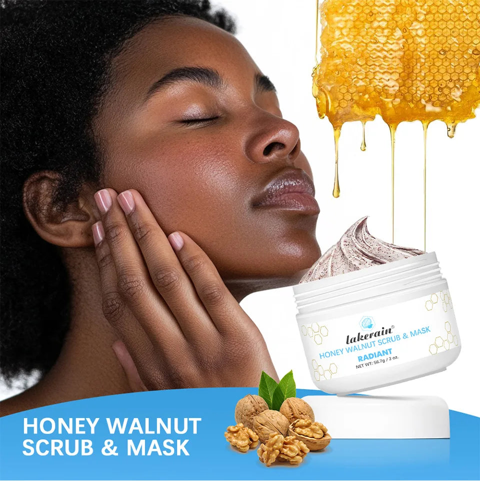 Honey Walnut Exfoliating Facial Scrub and Mask