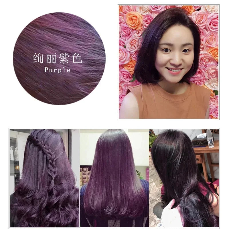 500ml Herbal Hair Color Shampoo for Gray Hair Coverage and Shine - 27