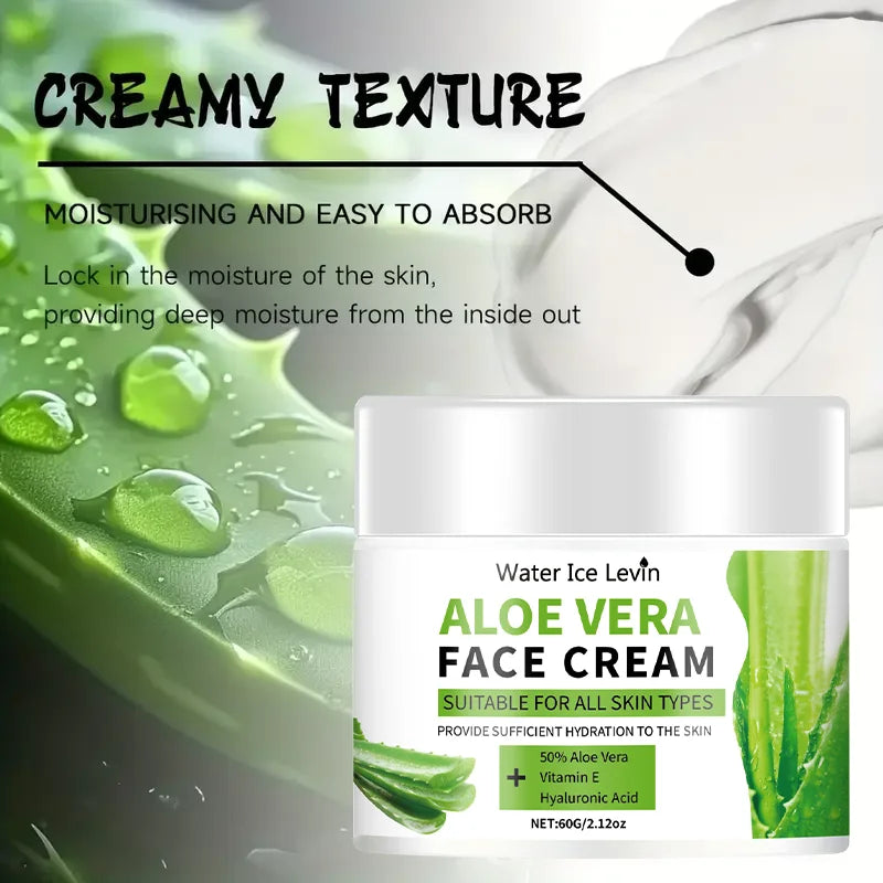 Aloe Vera Vitamin E Moisturizer Soothing Face Cream for Dry Skin - 3