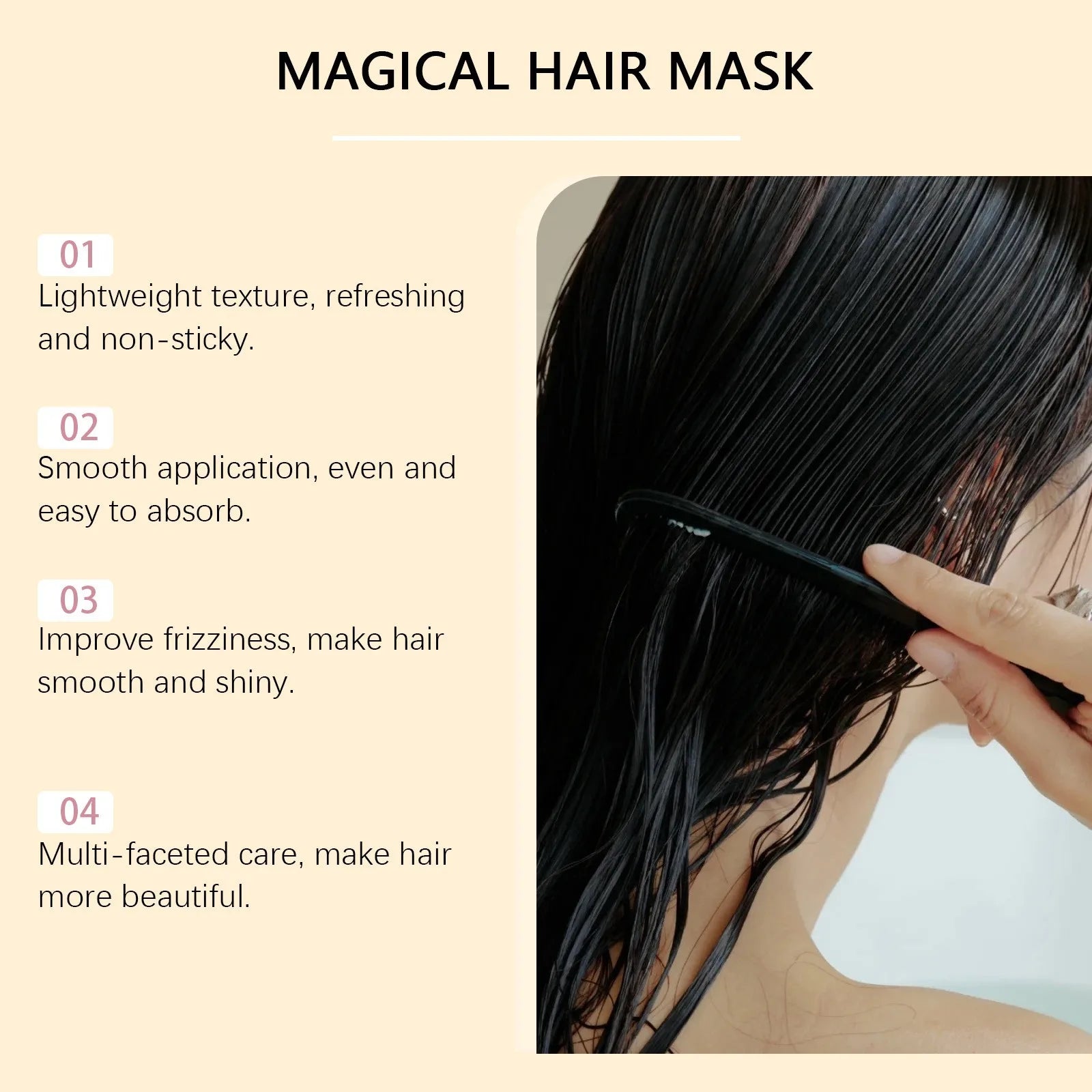Deep Repair Hair Mask Treatment for Damaged Dry Hair and Split Ends 100g - 4