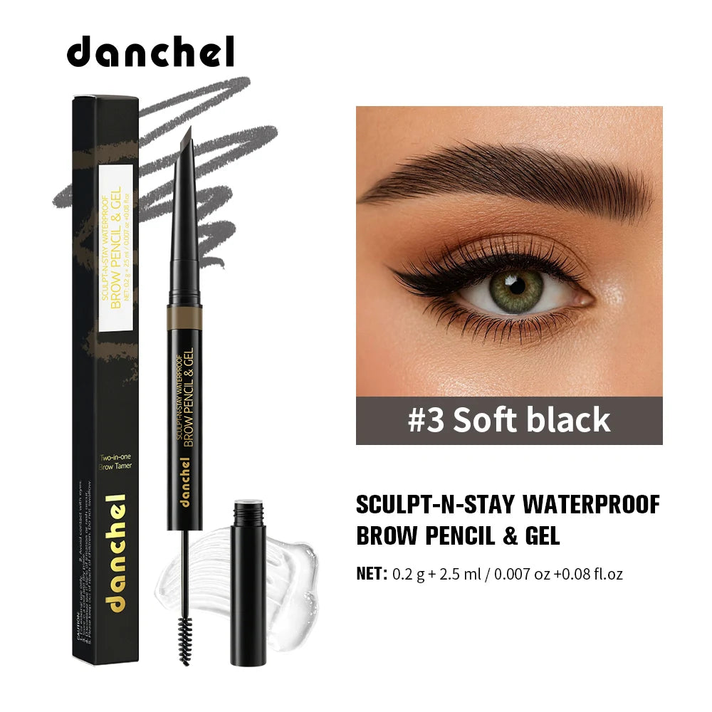 2-in-1 Waterproof Eyebrow Pencil and Sculpting Gel