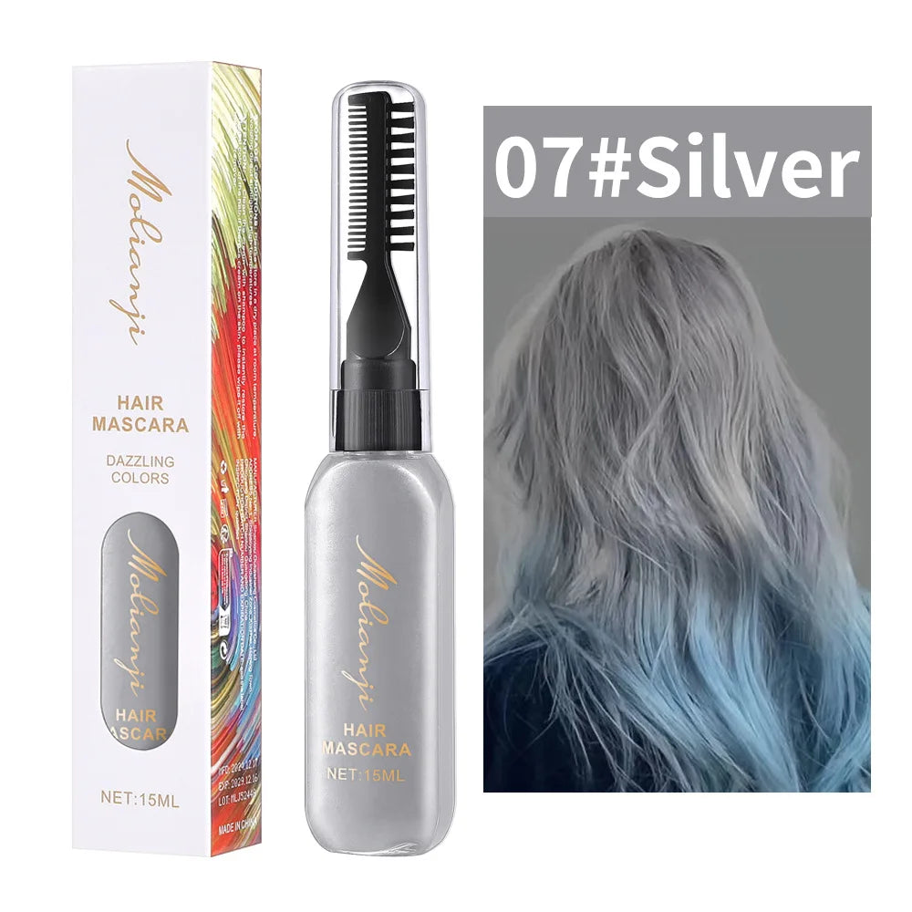 Disposable Colored Hair and Eyelash Dye Mascara 15ml