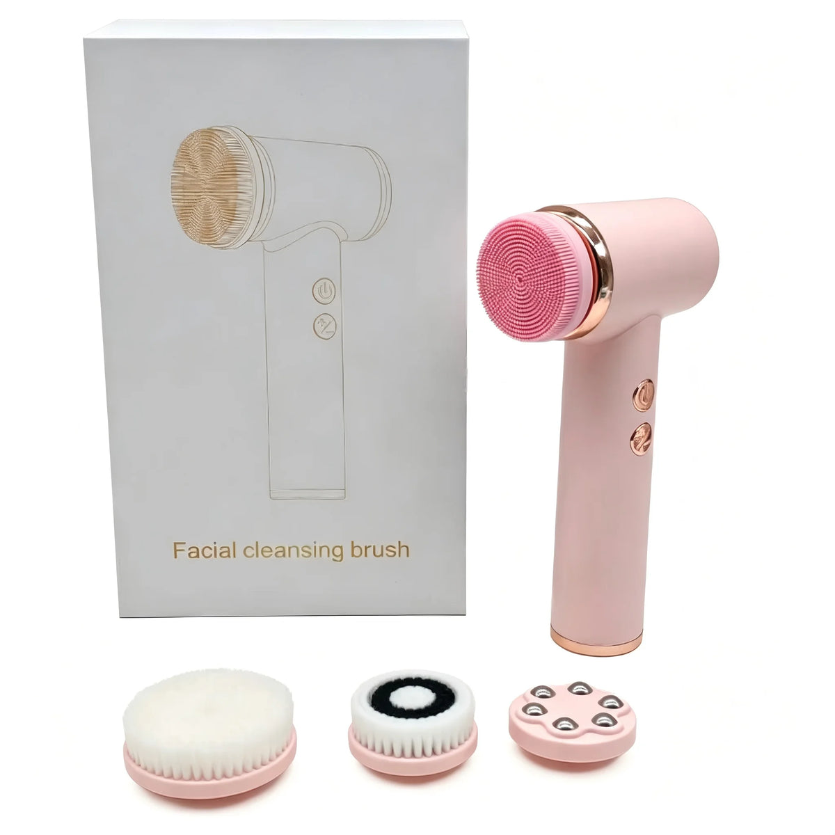 4-in-1 Electric Facial Cleansing Brush and Exfoliator