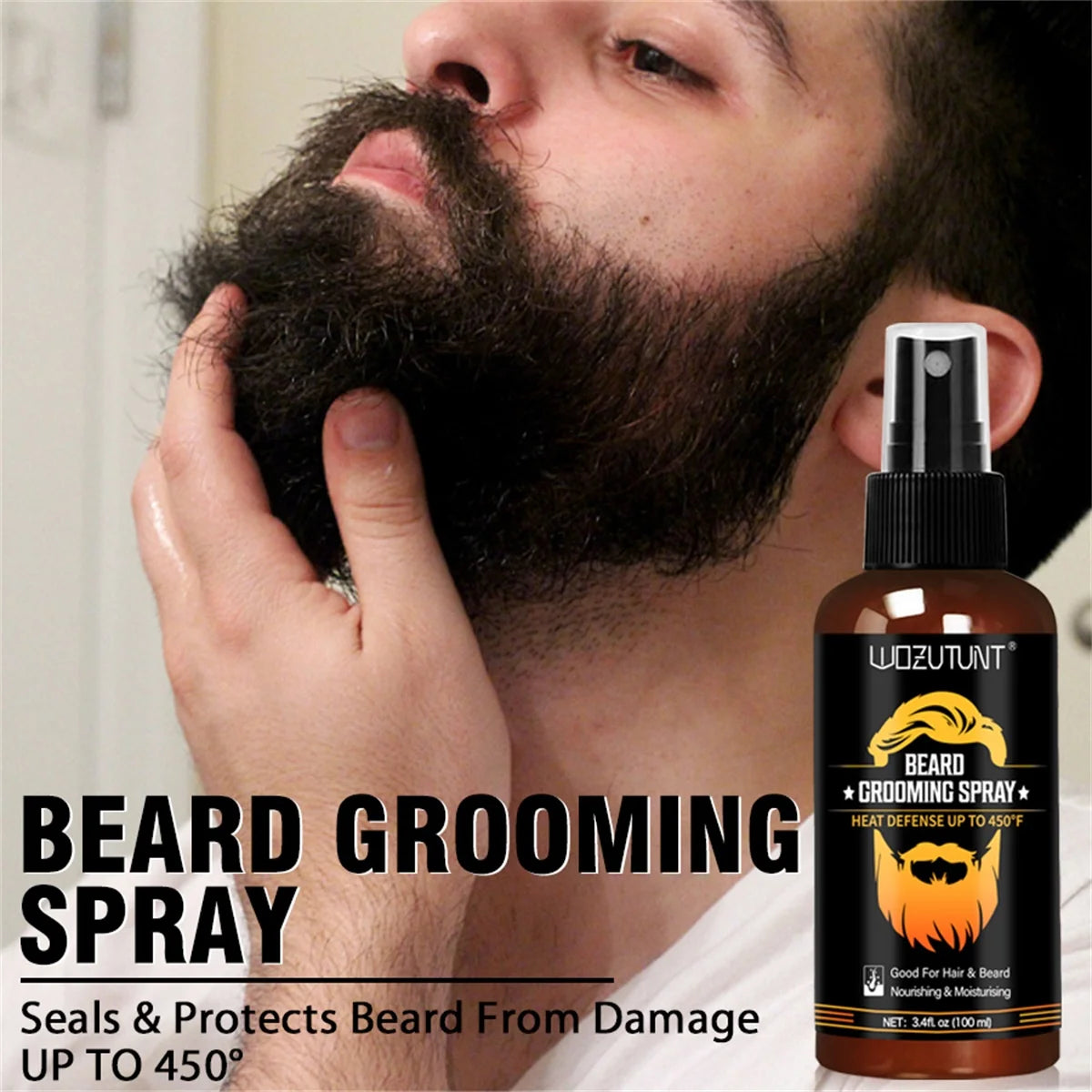 Beard Grooming Spray Moisturizing and Nourishing Serum for Men 2 Pack - 11