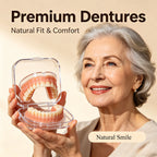 Flexible Silicone Denture Set for Natural Smile and Comfort Fit