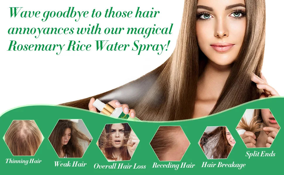 Goiple Rice Water and Rosemary Hair Spray with Biotin for Hair Growth - 9