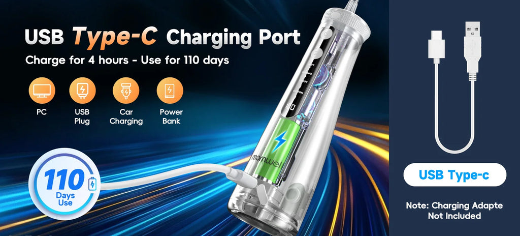 Portable Cordless Water Flosser for Teeth Cleaning and Gum Health