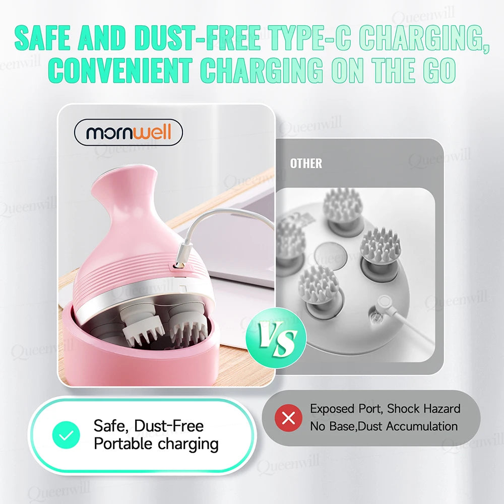 Portable Oral Irrigator and Electric Scalp Massager Set - 35