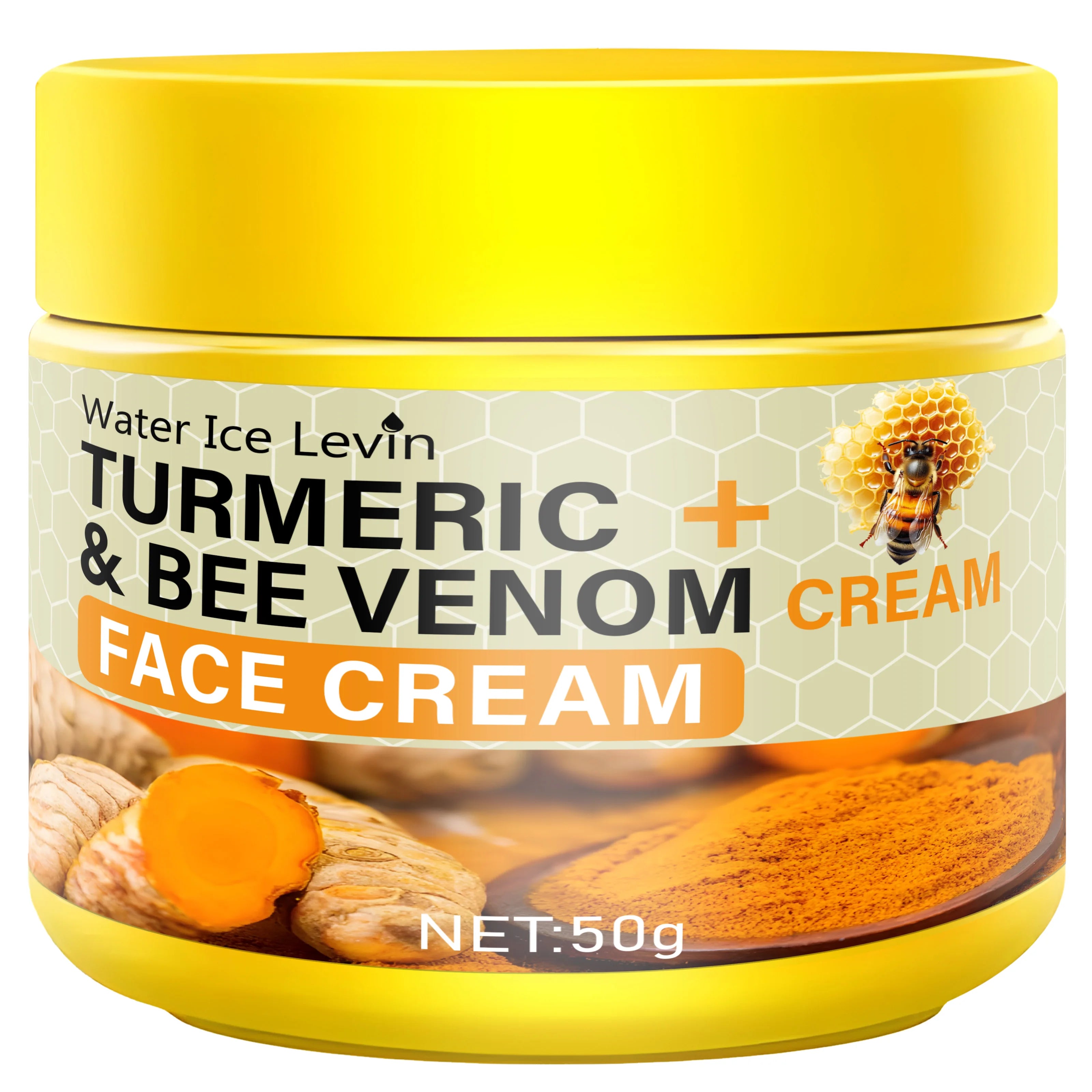 Turmeric and Bee Venom Face Cream Moisturizing Anti Aging Facial Care - 8