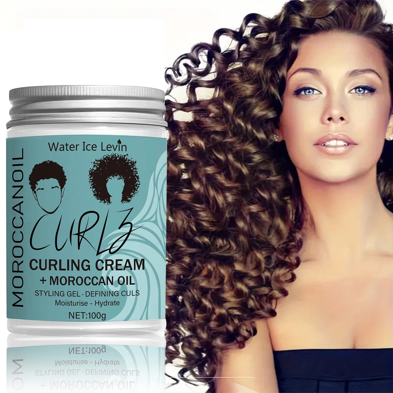 Coconut Oil Curling Cream Hydrating Curl Definition and Frizz Control