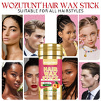 Hair Wax Stick with Styling Brush for Flyaway Control and Smoothing