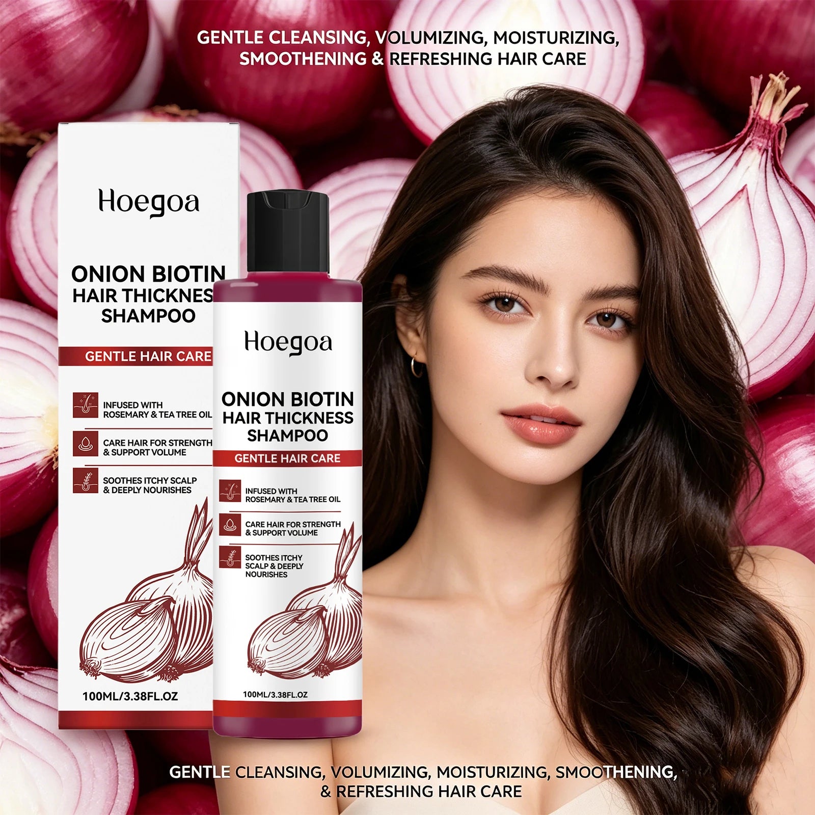 Onion Biotin Volumizing Shampoo for Hair Growth and Thickness - 11