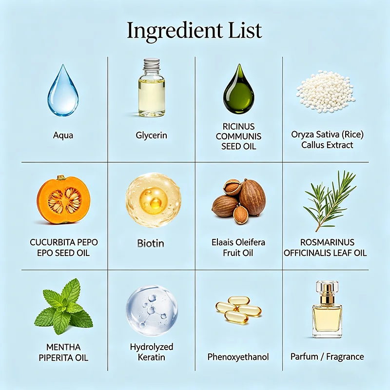 9 in 1 Rosemary and Castor Oil Curly Hair Styling Lotion 70ml