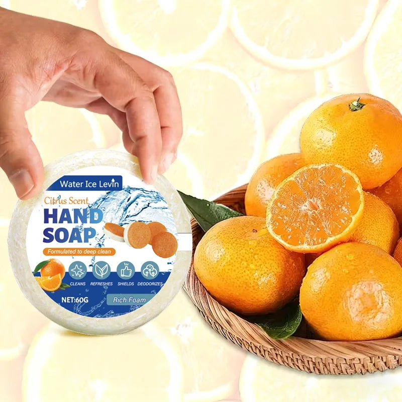 Water Ice Levin Moisturizing Hand Soap Citrus Scented Cleansing Bar - 3