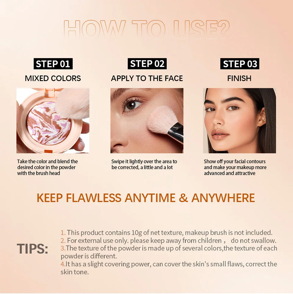 Baked Color Correcting Face Powder Foundation