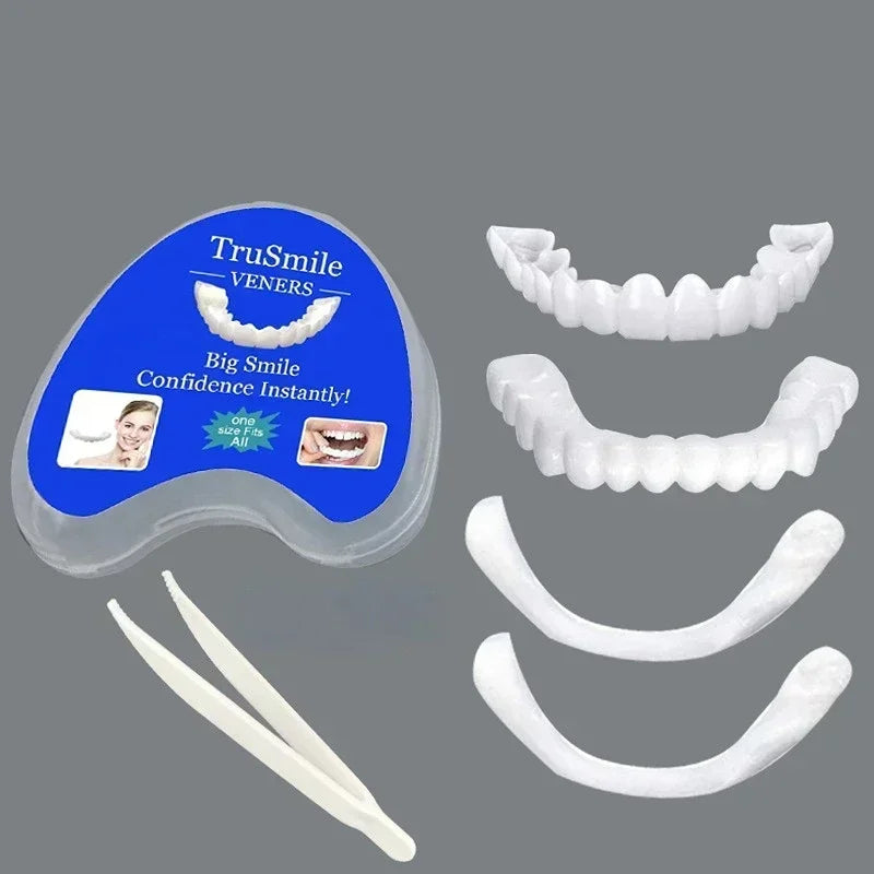 Snap-On Temporary Smile Veneers for Instant Teeth Whitening - 1