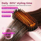 Cordless Ionic Hair Straightening Brush for Fast Styling