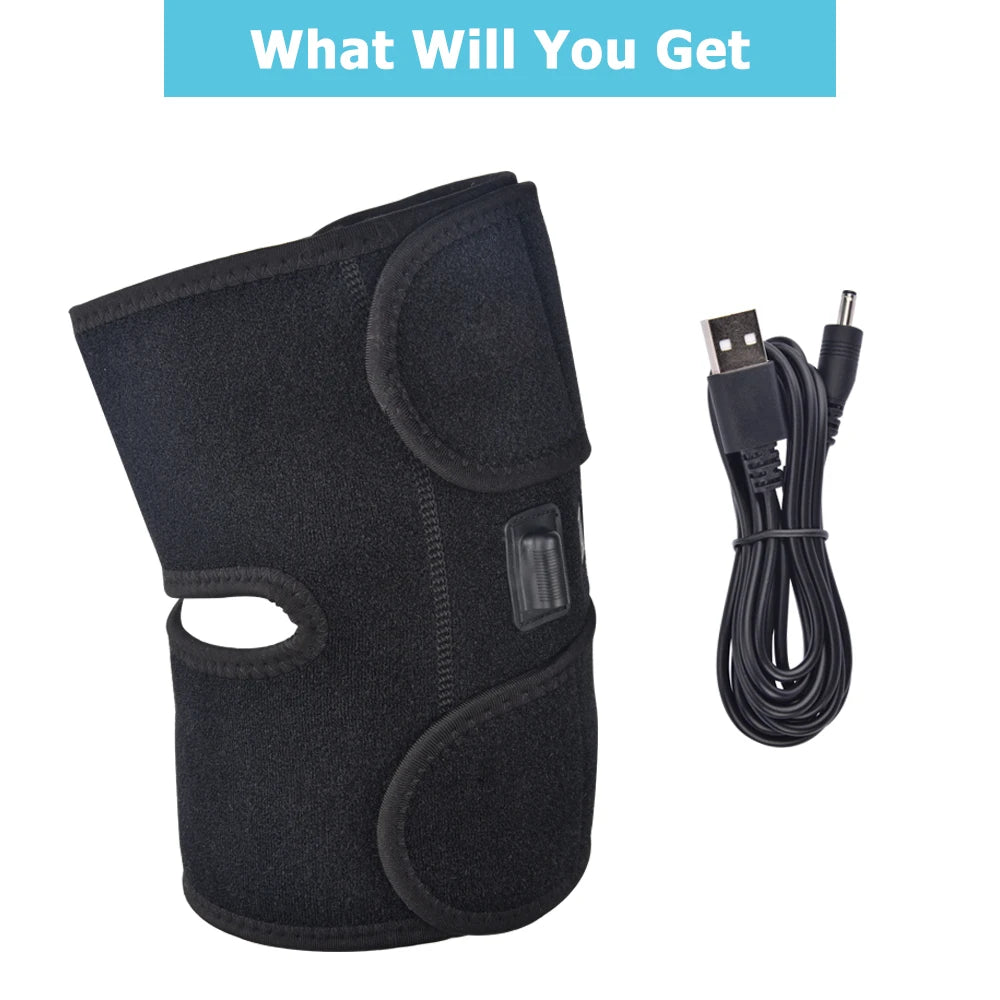 Electric Heated Knee Brace Support for Joint Relief