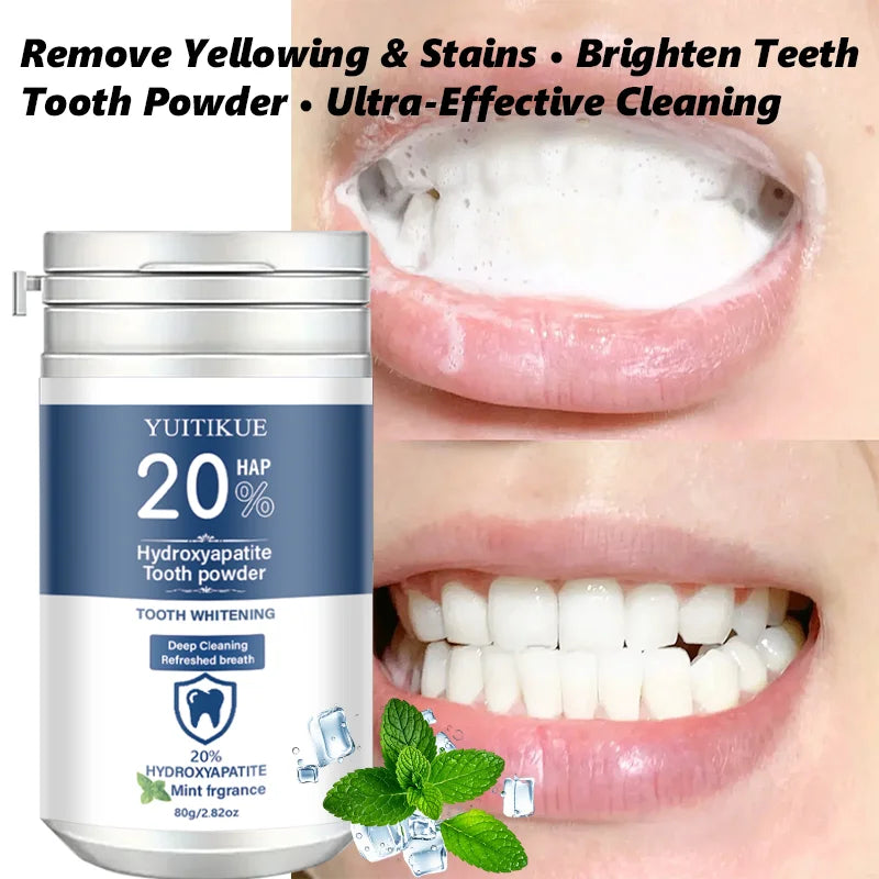 Hydroxyapatite Tooth Powder Mint Teeth Whitening and Cleaning Polish - 5