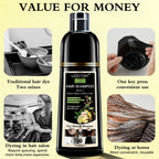 3 in 1 Black Hair Dye Shampoo and Soap for Gray Hair Coverage