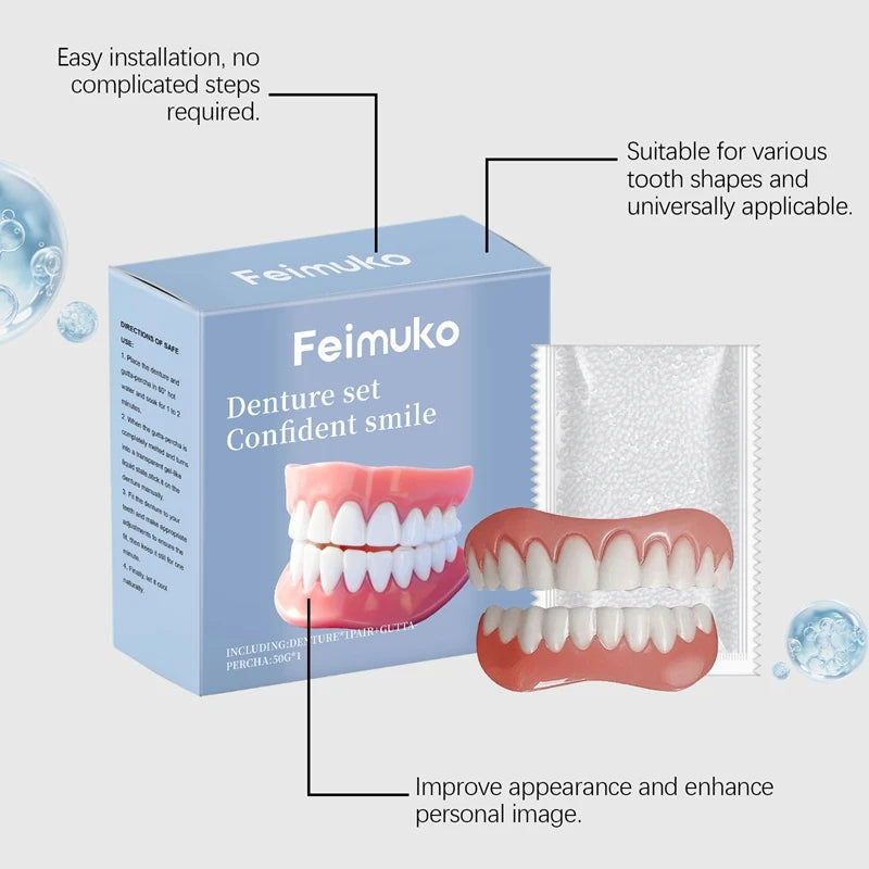 Temporary Silicone Denture Set for Missing or Broken Teeth - 14