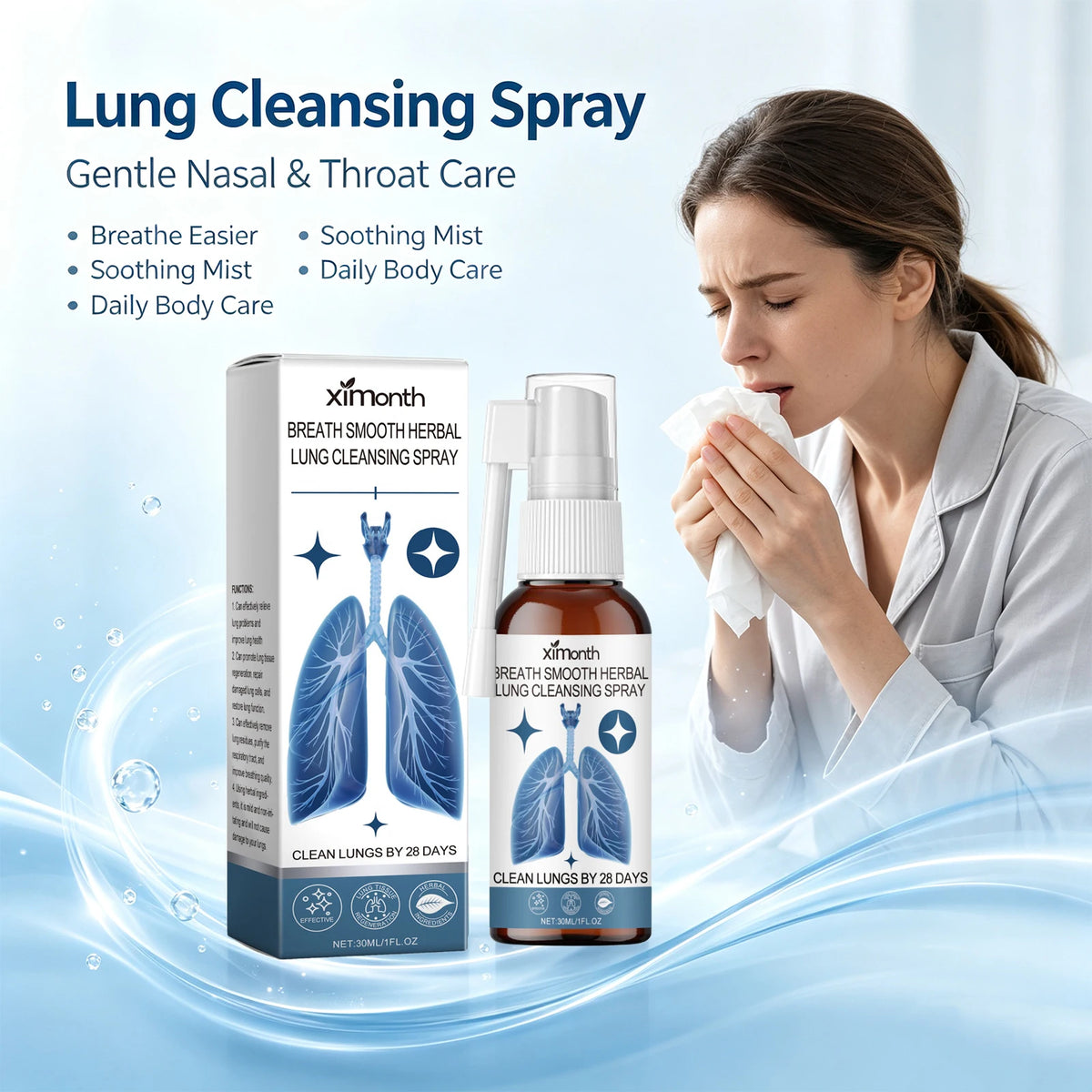 Herbal Throat and Nasal Cleansing Spray