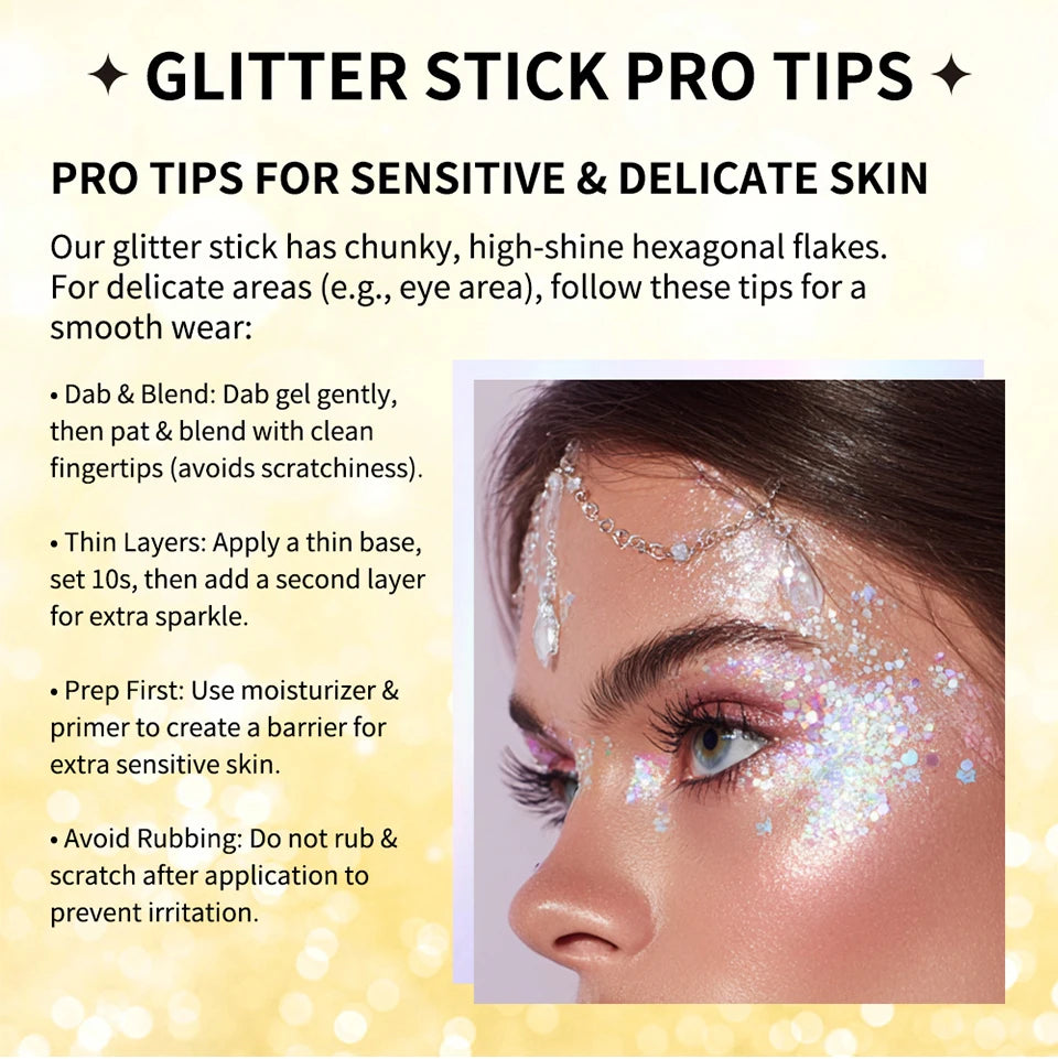 Glitter Shimmer Stick for Face and Body - 16