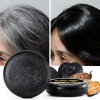 3 in 1 Black Hair Dye Shampoo and Soap for Gray Hair Coverage