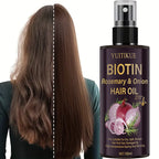 Biotin Rosemary and Onion Hair Oil for Damaged Dry Split Hair Repair