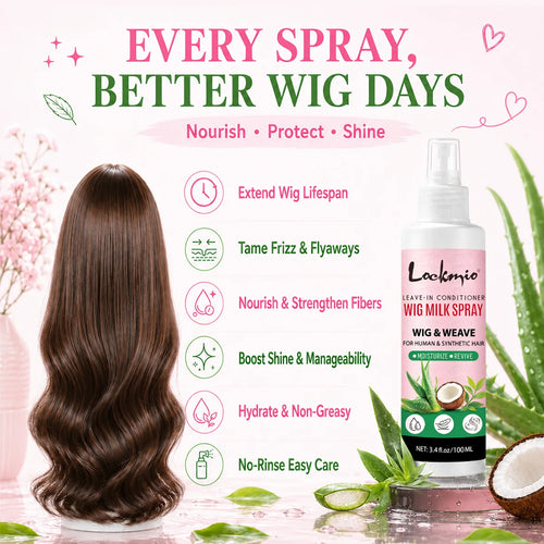 100ml Leave-in Wig Milk Spray Conditioner for Human and Synthetic Hair