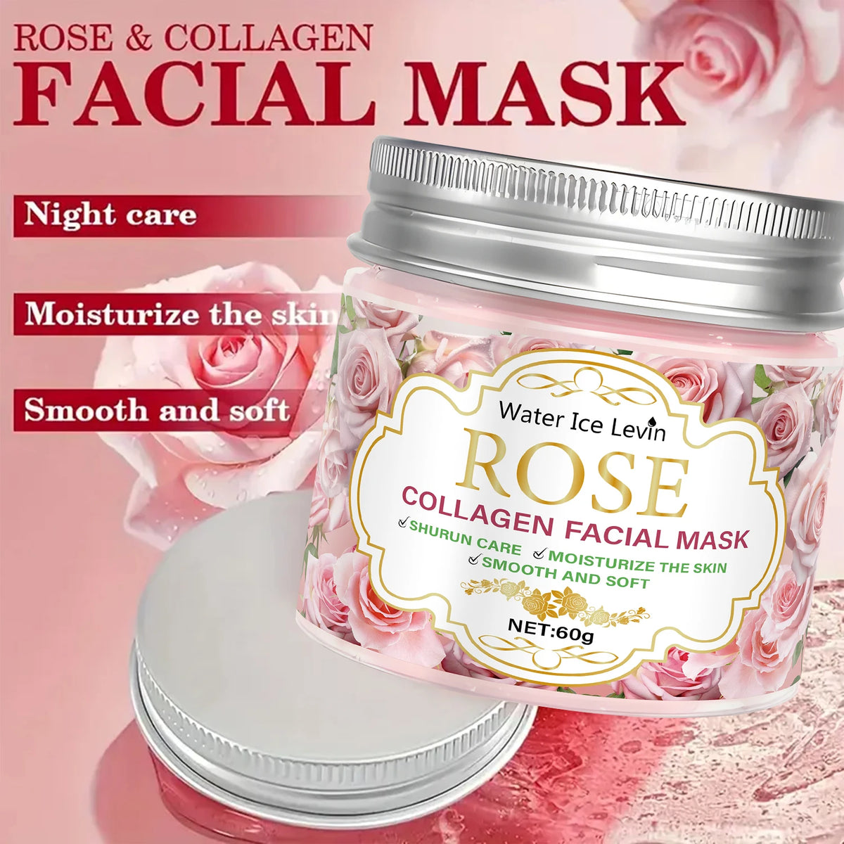 Collagen Jelly Face Mask Hydrating Anti Aging Gel Treatment
