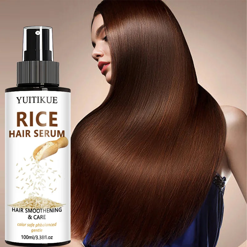 Rice Water Hair Serum Spray 100ml Leave In Conditioner - 7