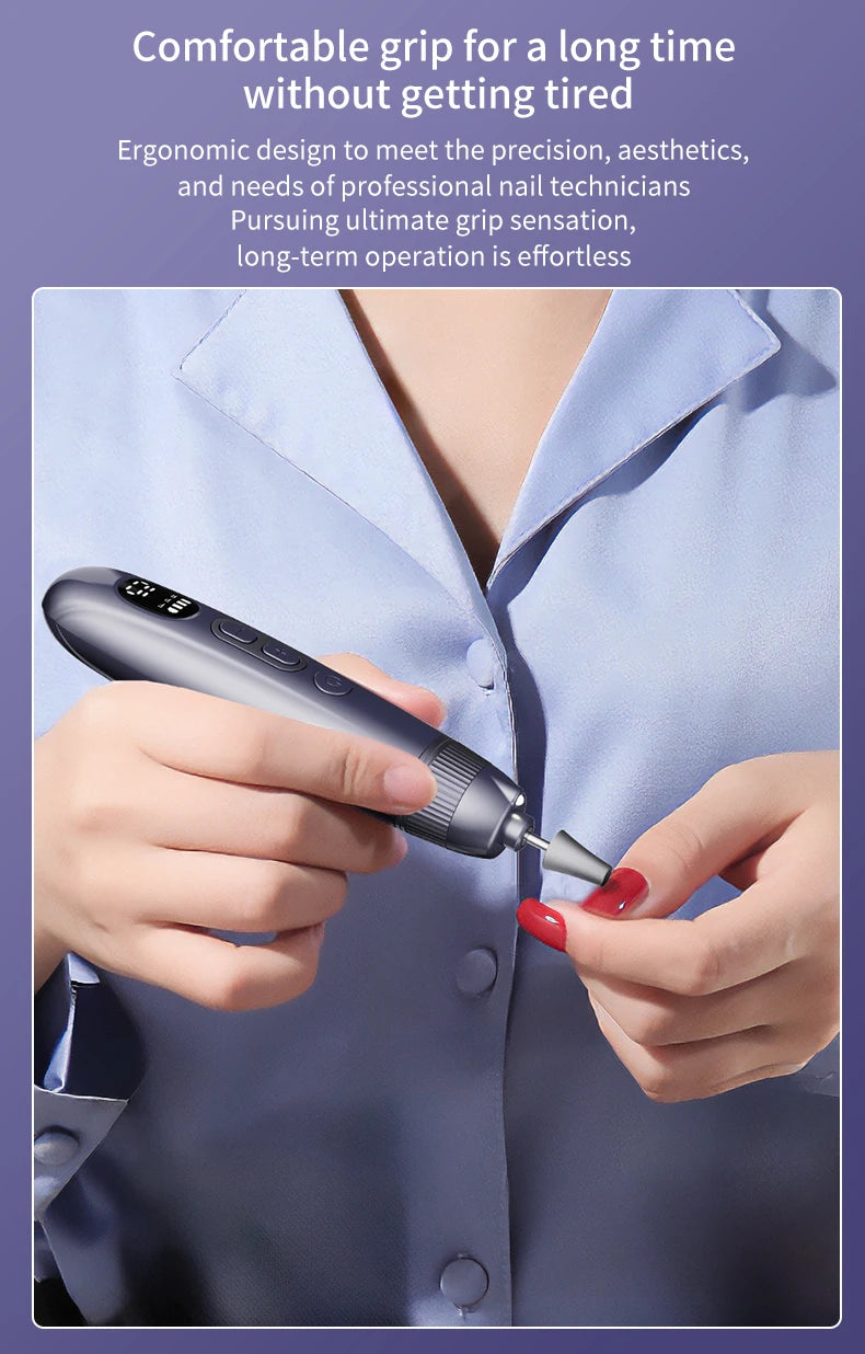 Electric Cordless Nail Drill and Manicure Pedicure Kit